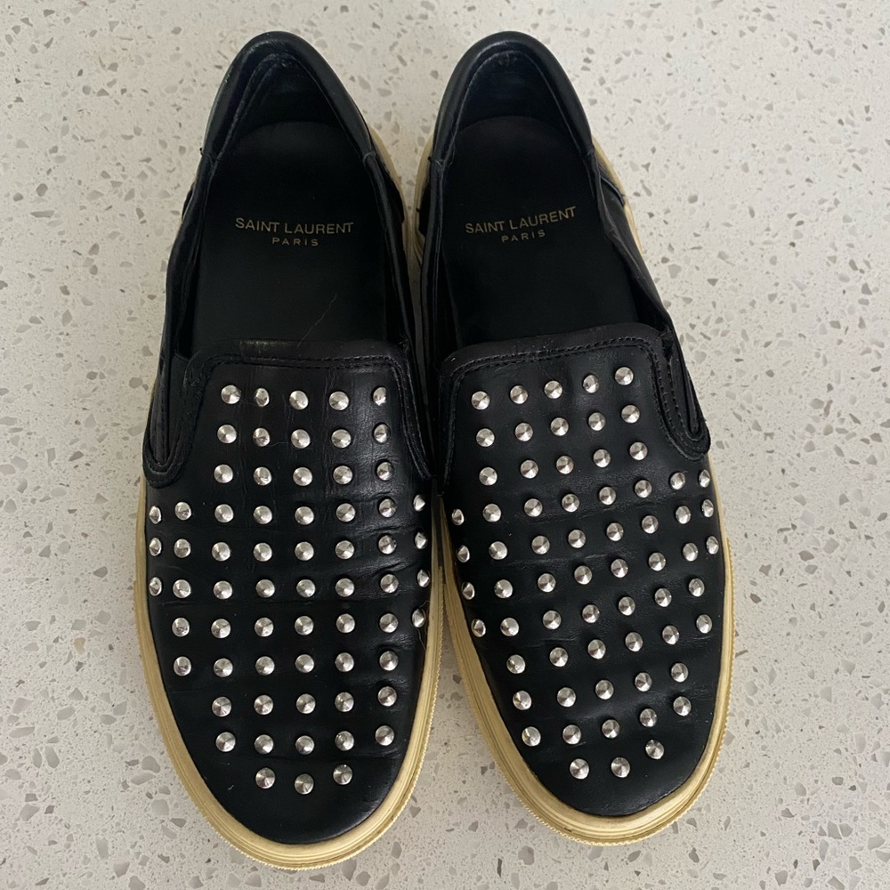 Saint Laurent leather sneakers